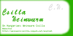 csilla weinwurm business card